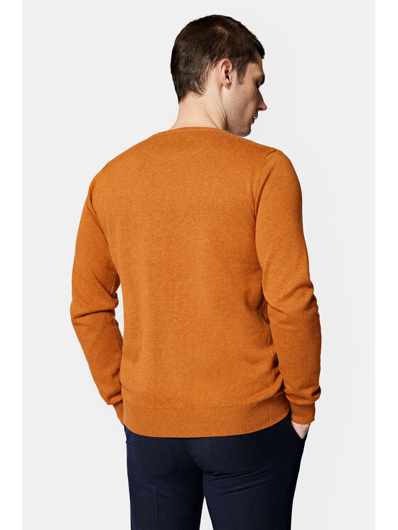 Lancerto Lancerto Sweter Tony SW073223000081 Pomarańczowy Regular Fit
