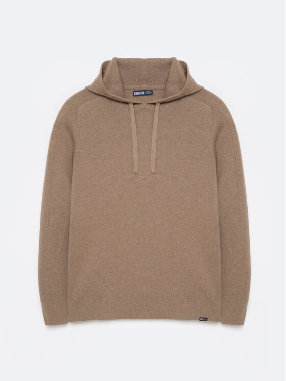 BIG STAR BIG STAR Sweter HOODSY Beżowy Basic Fit