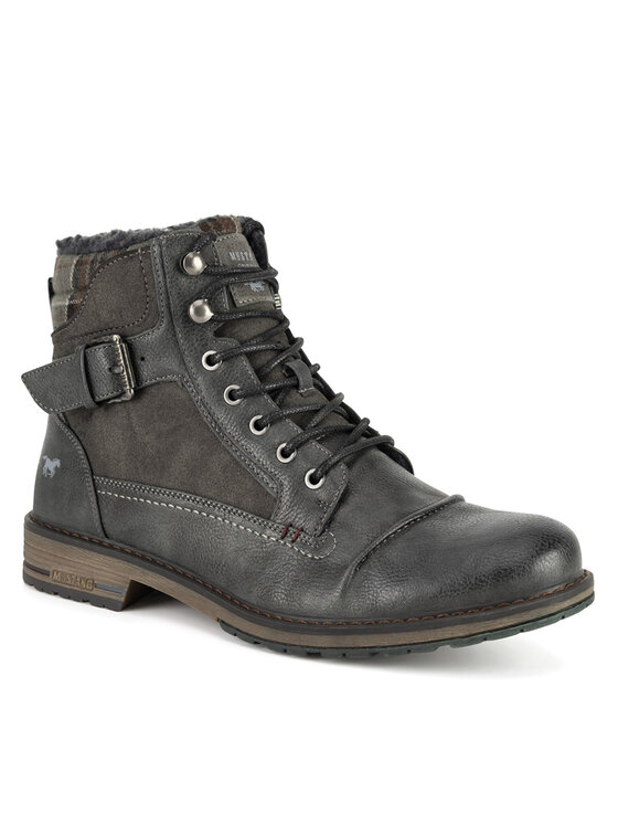 Mustang Mustang Schnürschuhe 4157-605 Grau