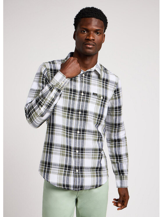 Lee Lee Camicia LEESURE SHIRT Verde Regular Fit
