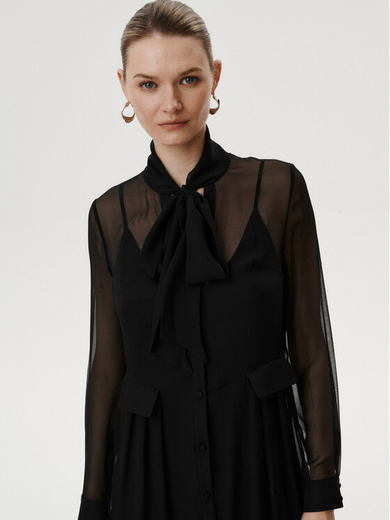 MARI PRETI MARI PRETI Abito da cocktail Nerissima Nero Regular Fit