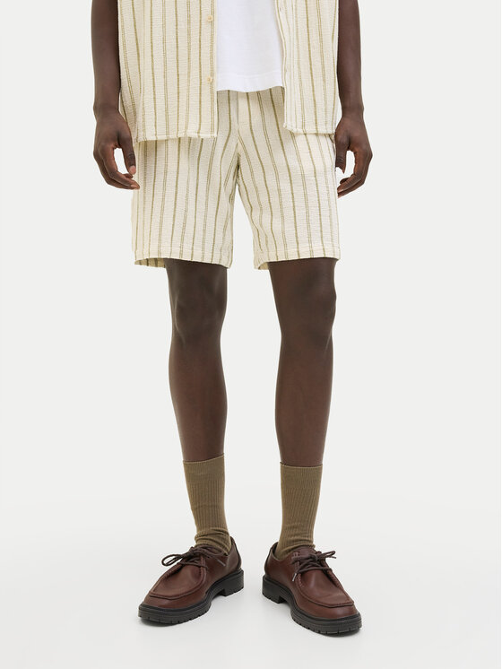 Jack&Jones Jack&Jones Шорти от плат Jaiden 12274413 Бежов Relaxed Fit