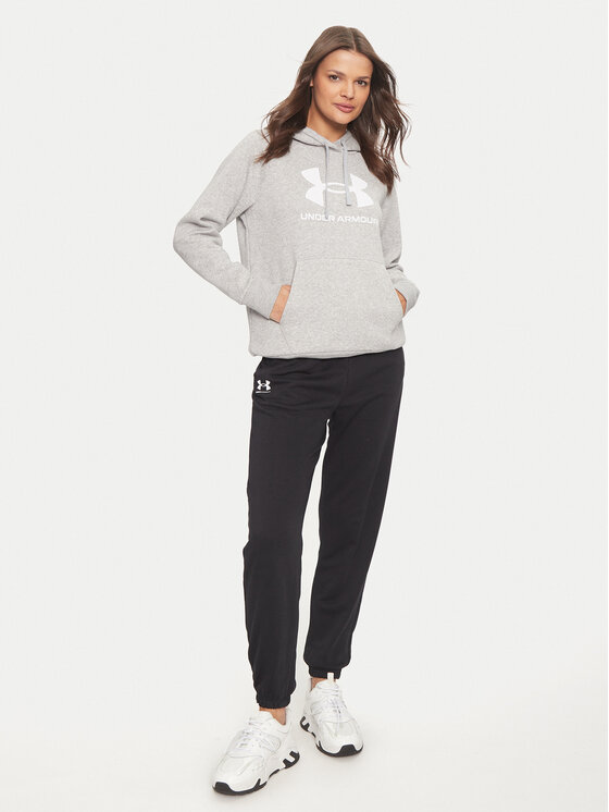 Under Armour Under Armour Bluza Ua Rival Fleece Big Logo 1379501 Szary Loose Fit