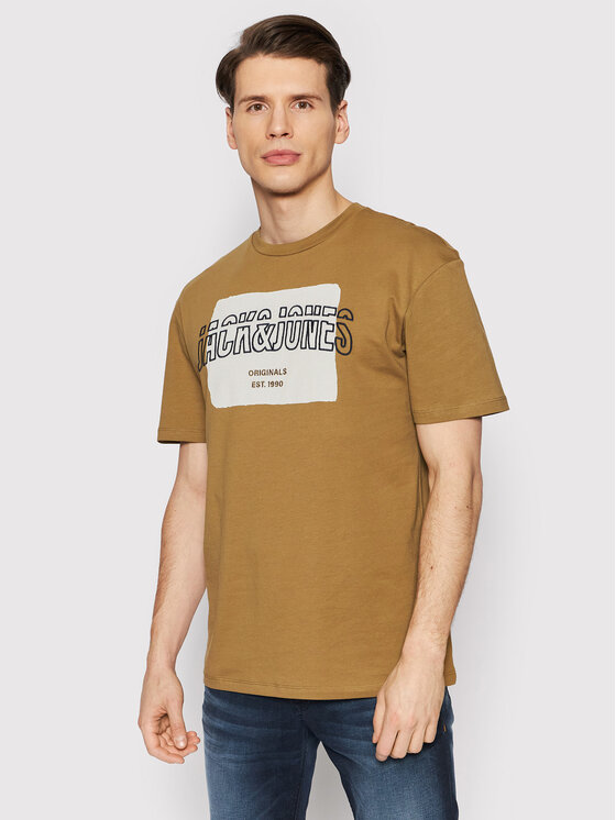 Jack & Jones Jack & Jones T-Shirt Artists 12198391 Braun Relaxed Fit