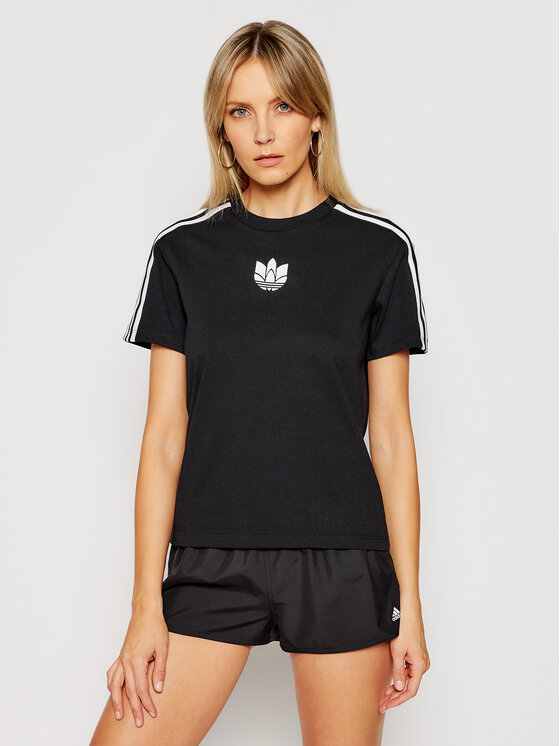 T-shirt adicolor 3D Treofil GN2930 Nero Loose Fit