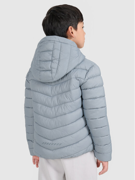 4F 4F Kurtka puchowa OUTERWEAR Szary Regular Fit