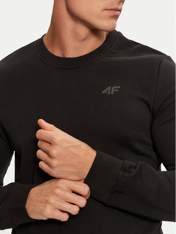 4F 4F Μπλούζα 4FWMM00TSWSM1465 Μαύρο Regular Fit