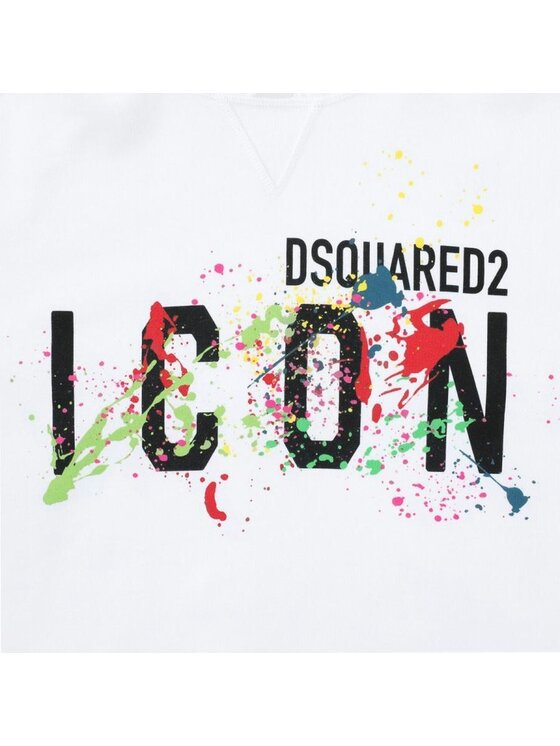 Dsquared2 Dsquared2 Mikina S79GU0072 S25516 100 Bílá Regular Fit