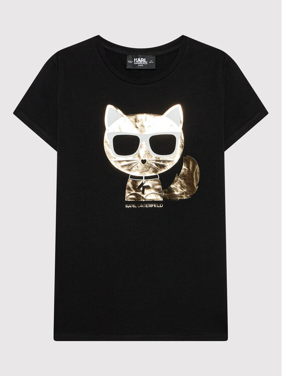 KARL LAGERFELD T-Shirt Z15358 D Μαύρο Regular Fit