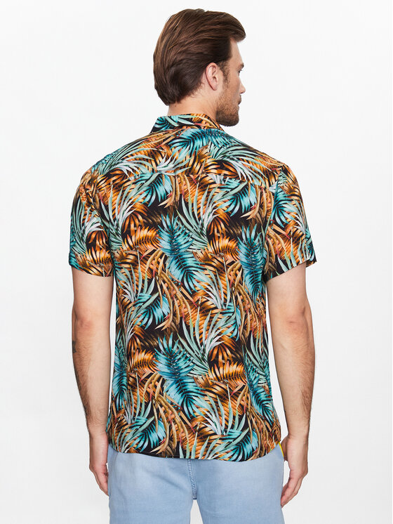 INDICODE INDICODE Košulja Vikke 20-346 Crna Regular Fit