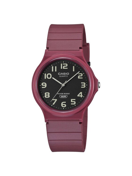 Casio Casio Zegarek MQ-24UC-4BEF Bordowy