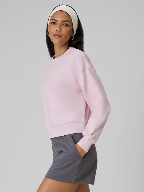 4F 4F Bluza AFTERLIGHT Różowy jasny Regular Fit