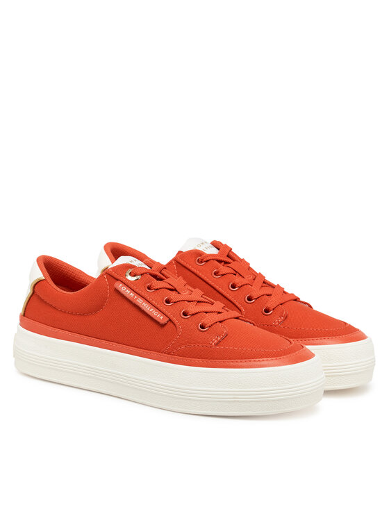Tommy Hilfiger Tommy Hilfiger Снікерcи Essential Vulc Textile Sneaker FW0FW08323 Оранжевий