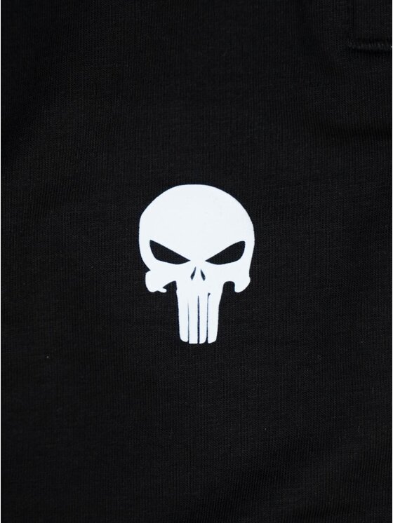 Marvel Marvel Spodnie materiałowe Punisher 132751 Czarny Regular Fit