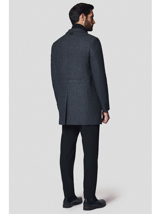 Lancerto Lancerto Płaszcz zimowy Ebikon KU073224000006 Szary Regular Fit
