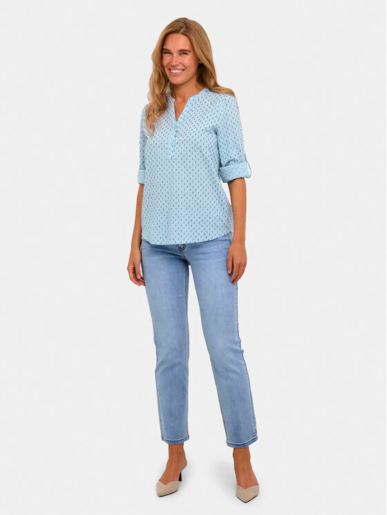 Kaffe Kaffe Camicia Silona 10506120 Blu Regular Fit