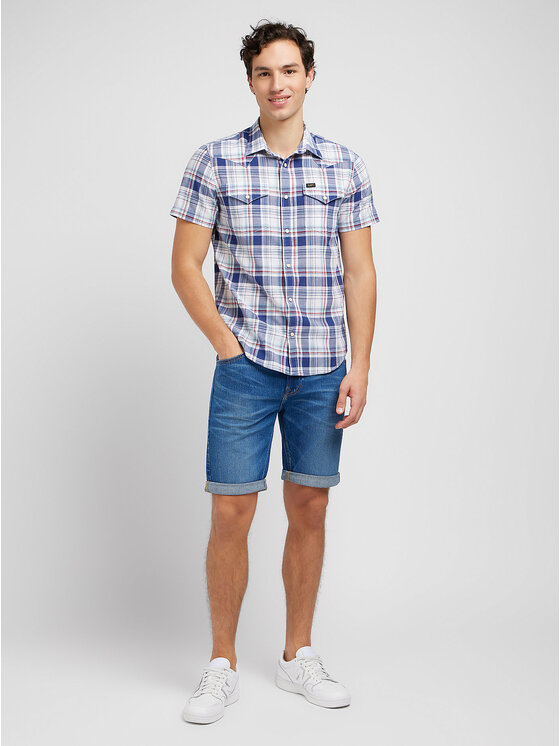 Lee Lee Camicia 112349936 Blu Regular Fit