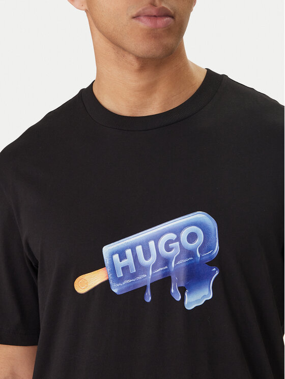 HUGO HUGO Póló 50560049 Fekete Regular Fit