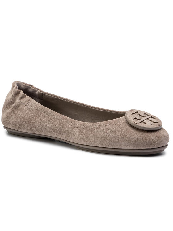 Tory Burch Baleriny Minnie Travel Ballet With Leather Logo 57247