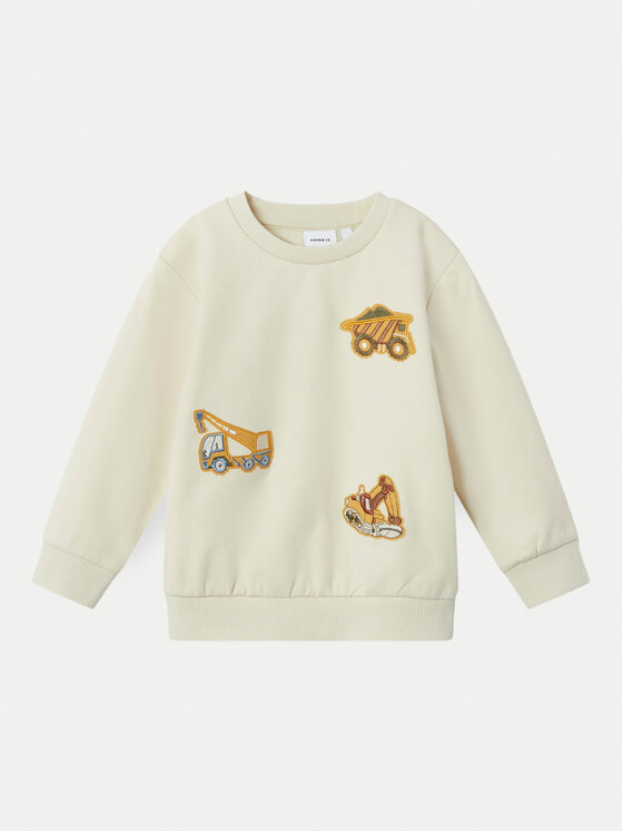 NAME IT Bluza 13233682 Beżowy Regular Fit