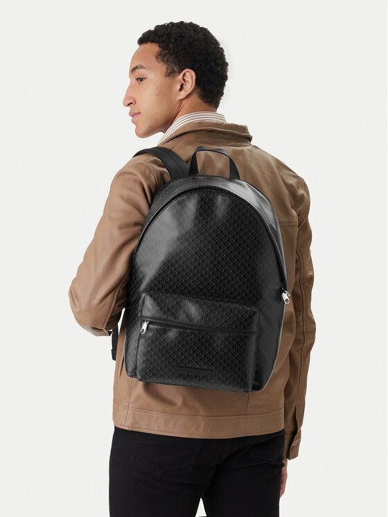 Calvin Klein Calvin Klein Zaino Emblem Aop Coated Backpack LV04D3313G Nero
