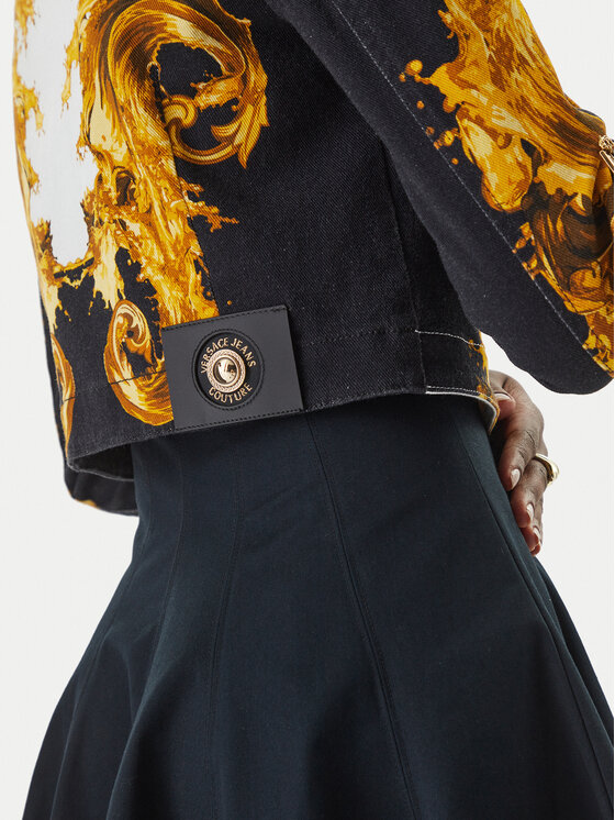 Versace Jeans Couture Versace Jeans Couture Giacca di pelle 80HAVP00 CP009 Nero Loose Fit