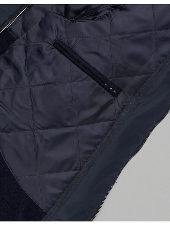 Borgio Borgio Płaszcz zimowy pontelongo Granatowy Slim Fit