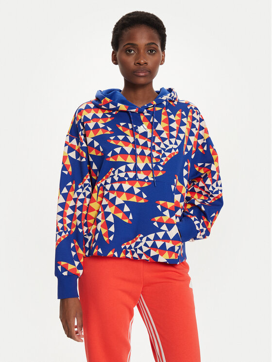 adidas adidas Sweatshirt FARM Rio IQ4490 Blau Loose Fit