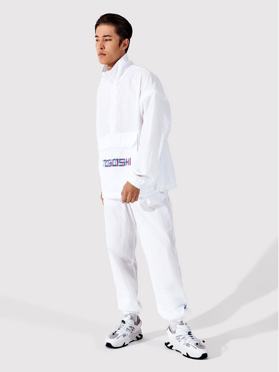 Togoshi Togoshi Μπουφάν anorak TG22-KUU001 Λευκό Oversize