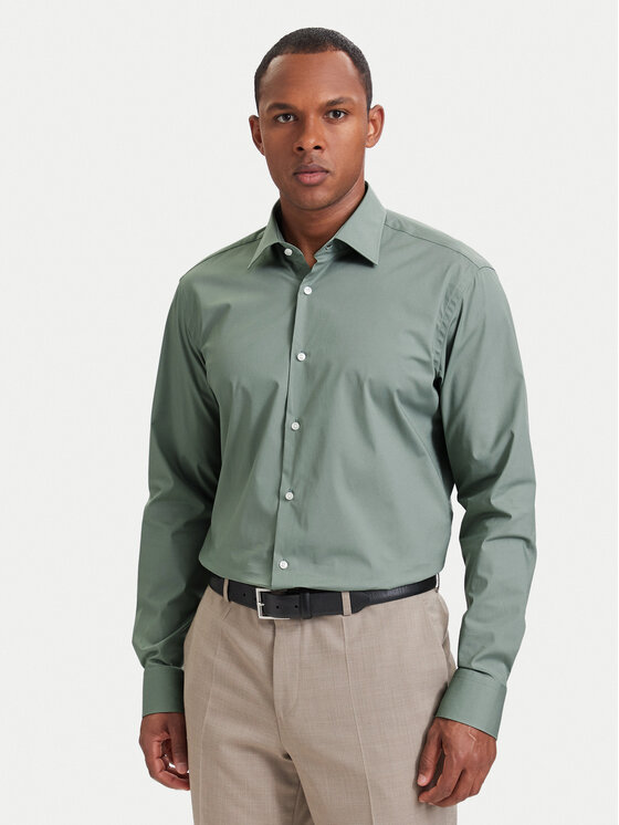 BOSS BOSS Košile 50473265 Světle zelená Regular Fit