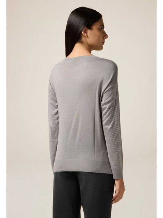 Oltre Oltre Cardigan M508J005270N013 Grigio Slim Fit