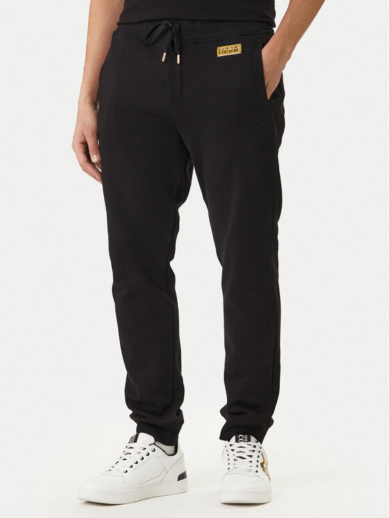 Versace Jeans Couture Pantaloni trening 80GAAT04 CF01T Negru Regular Fit