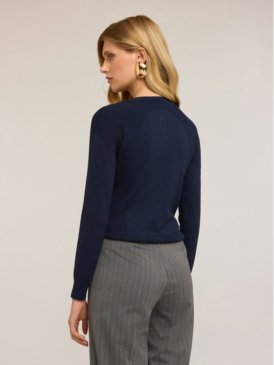 Motivi Motivi Cardigan M363W003524N034 Blu Regular Fit