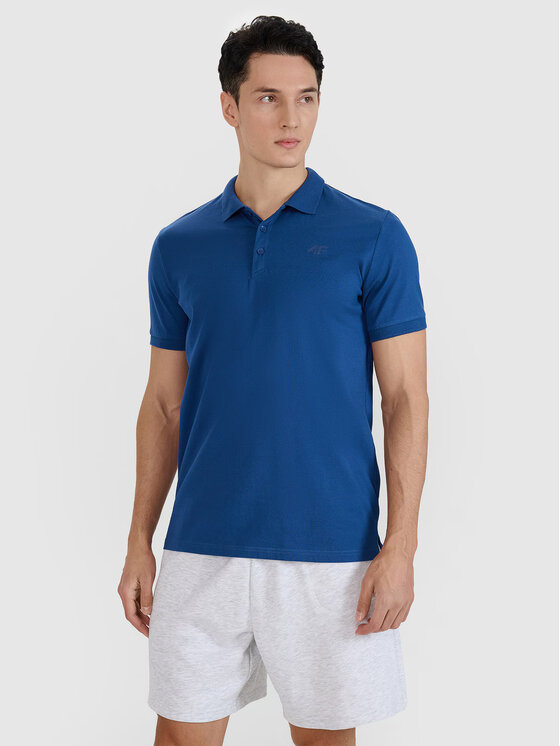 4F 4F Polo 4FWMM00TPTSM367-031S Blu scuro Regular Fit