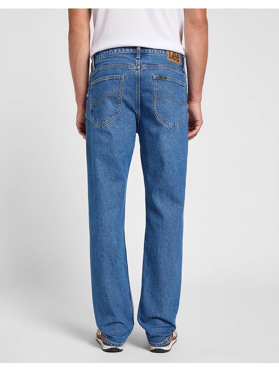 Lee Lee Jeansy WEST Niebieski Straight Leg