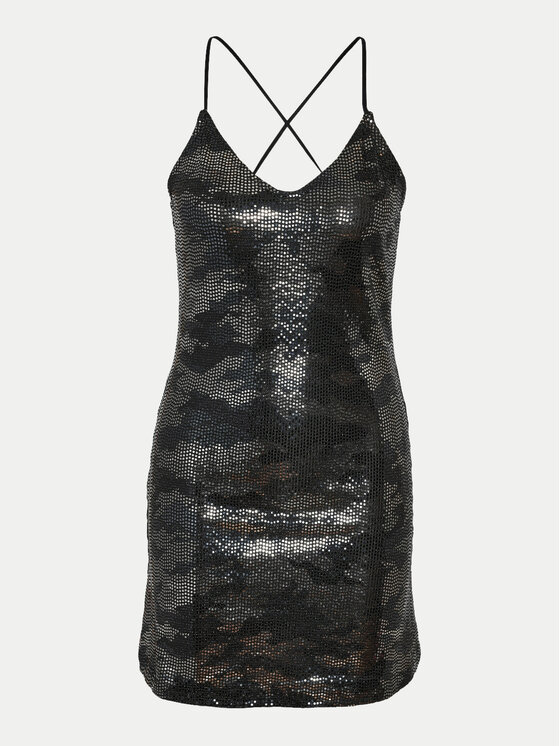 Noisy May Noisy May Koktejlové šaty Shimmer 27032000 Černá Slim Fit