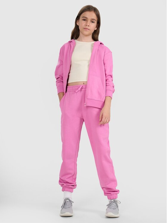 4F 4F Bluza 4FJRAW25TSWSF2466-54S Różowy Regular Fit