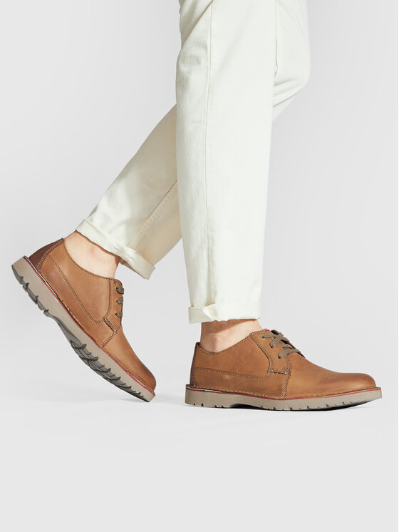 Clarks Po buty Vargo Plain 261366767 Br zowy Modivo.pl