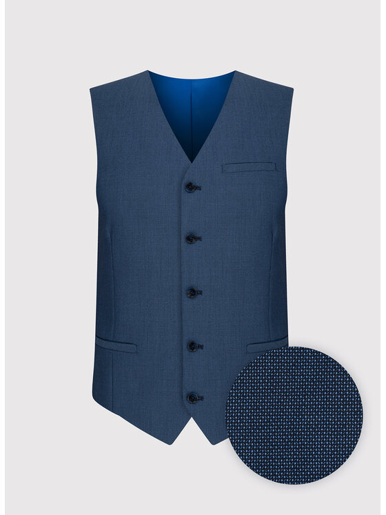 Pako Lorente Pako Lorente Kamizelka P24SF-8X Granatowy Slim Fit