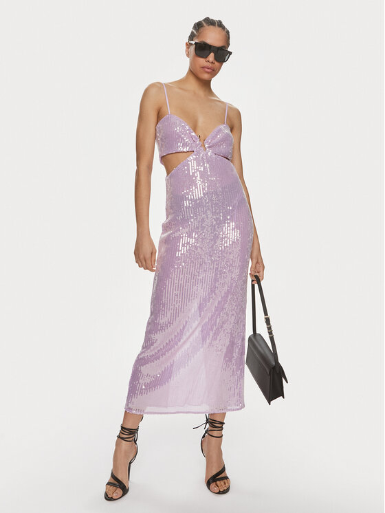Patrizia Pepe Patrizia Pepe Kokteilinė suknelė 2A2710/A394-M505 Violetinė Regular Fit