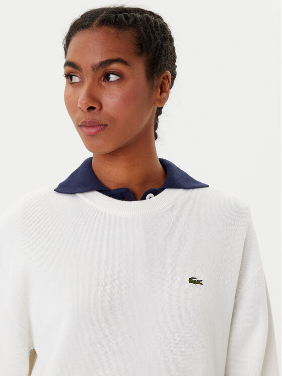Lacoste Lacoste Sweter AF4158 Écru Regular Fit
