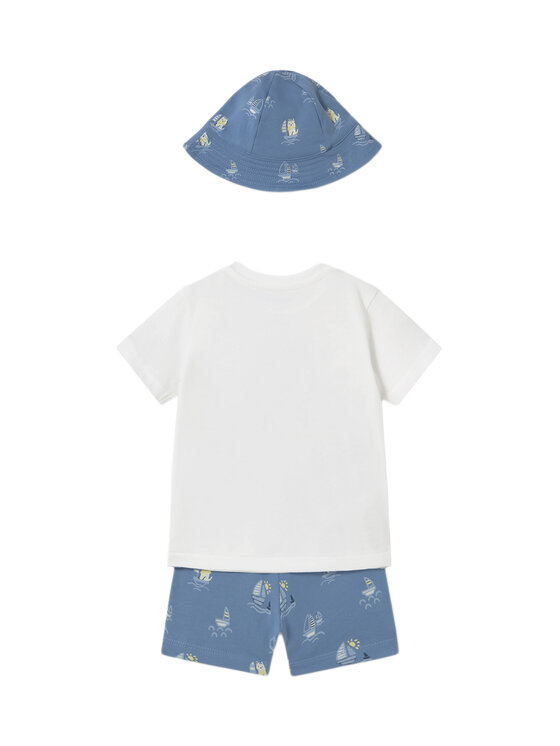 Mayoral Mayoral Set tricou și pantaloni scurți 1655 Albastru Regular Fit