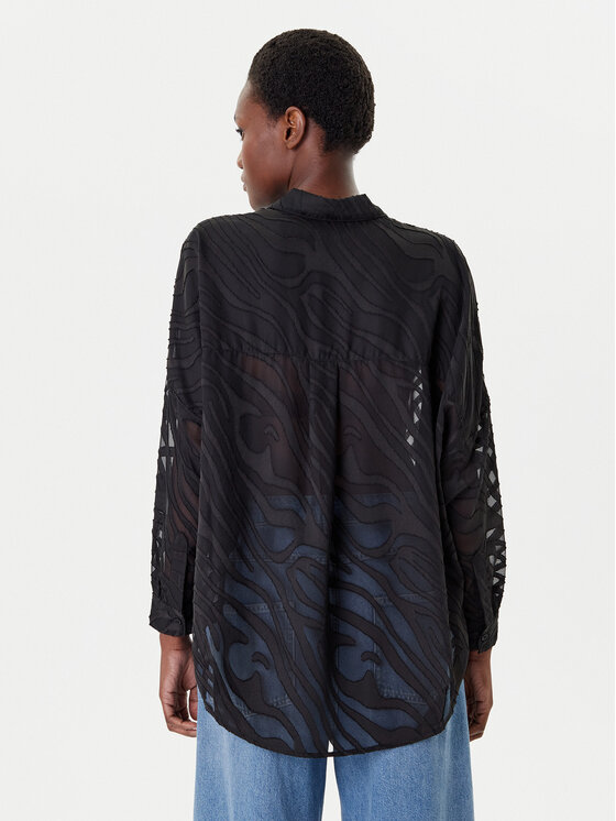 French Connection French Connection Majica 72NZR Crna Relaxed Fit