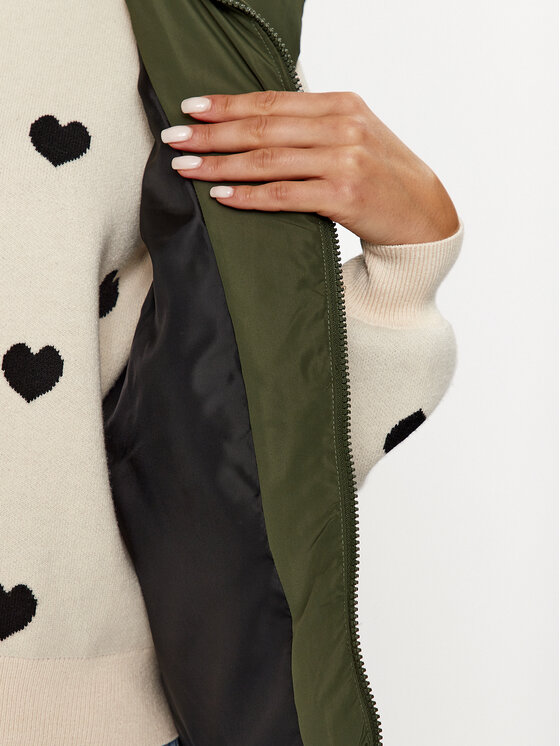 Noisy May Noisy May Bezrękawnik Dalcon 27027287 Khaki Regular Fit