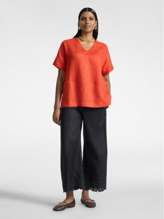 Elena Mirò Elena Mirò T-Shirt G060Z000714N027 Pomarańczowy Regular Fit