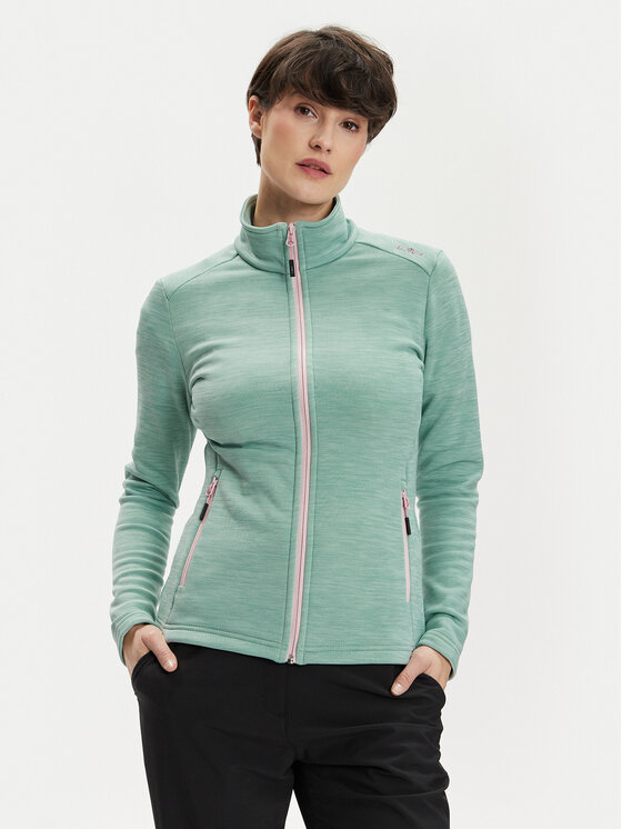 CMP CMP Funkční mikina 30E9686 Zelená Regular Fit