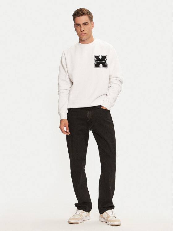 Richmond X Richmond X Sweatshirt Palmis UMA24034FE Weiß Regular Fit