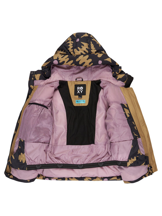 Roxy Roxy Lyžařská bunda Askamoon ERGTJ03191 Černá Regular Fit
