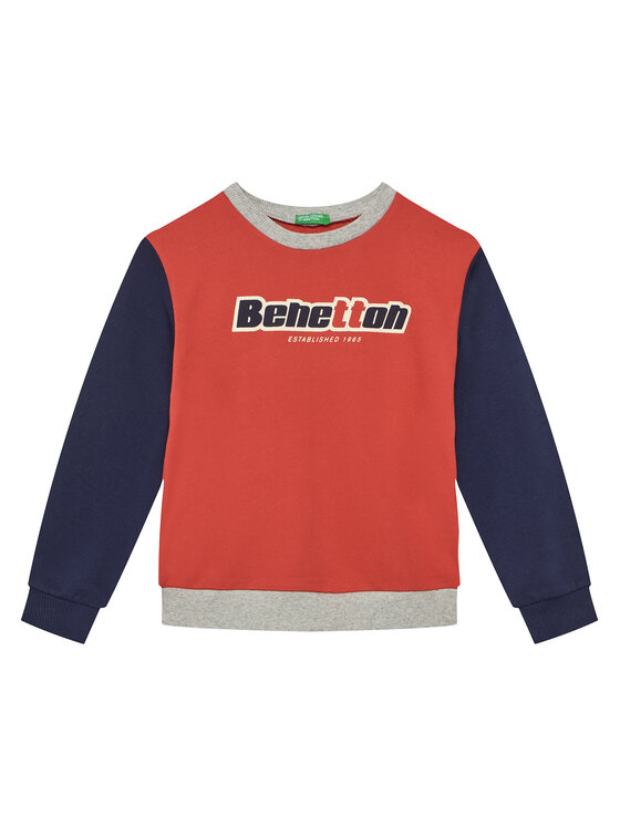United Colors Of Benetton Bluza 3J68C10N2 Czerwony Regular Fit