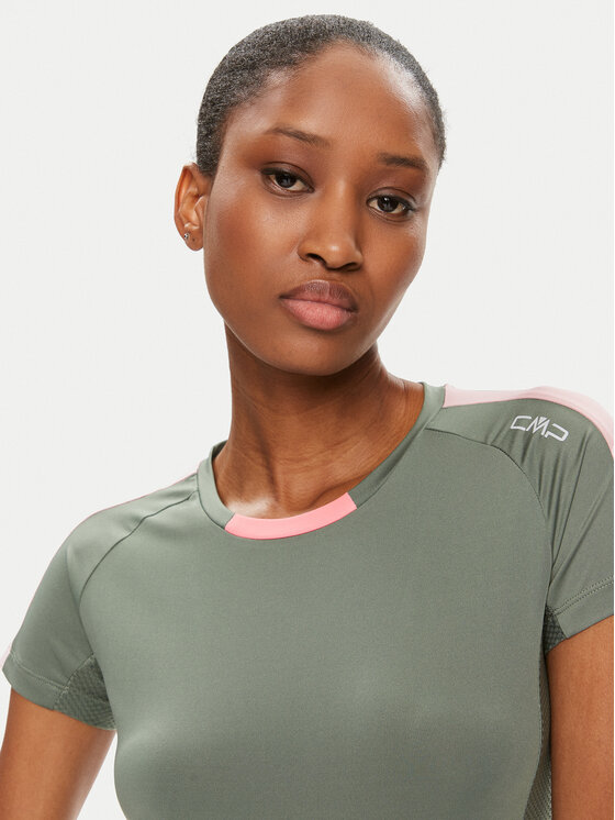 CMP CMP Treniņkrekls 32C6236 Zaļš Slim Fit